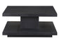 Canyon Cocktail Table with Casters, Black