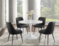 Colfax 5-Piece White Marble Dining Set
(Table & 4 Chairs)