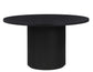 Colvin 52″ Round Dining Table, Black finish