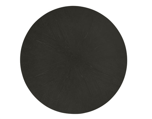 Rylie 48-inch Round Counter Table Top with 4 Drawers, Black Finish