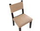 Aubrey Side Chair, Camel Vegan Leather with Black wood finish