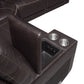 DONCELLA DUAL-POWER LEATHER 6-PIECE SECTIONAL