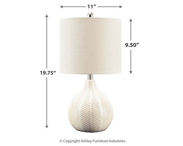 Rainermen Ceramic Table Lamp (1/CN)