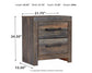 Drystan Full Bookcase Bed with Mirrored Dresser, Chest and 2 Nightstands