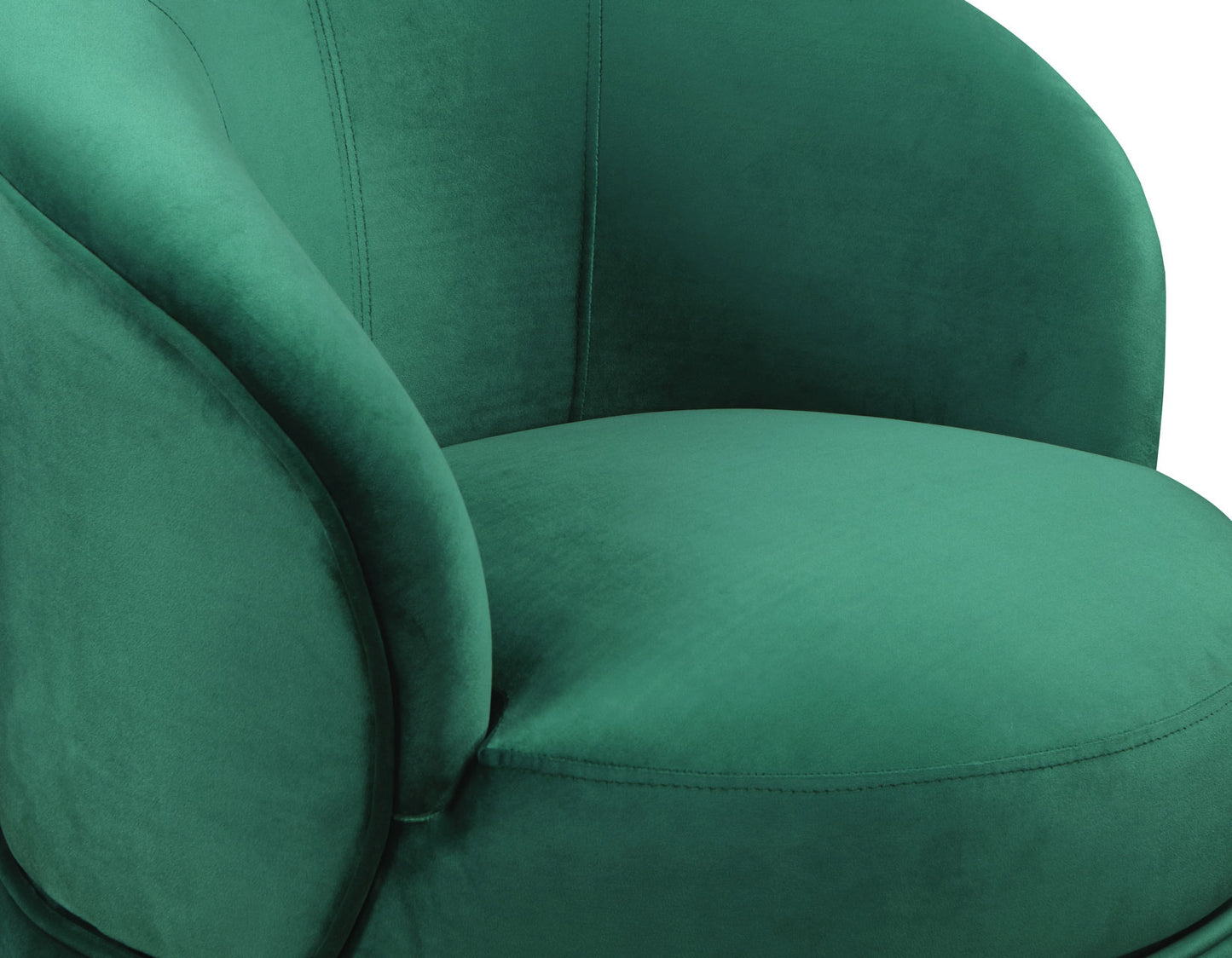 Sophia Swivel Accent Chair, Green Velvet