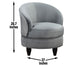 Sophia Swivel Accent Chair, Gray Velvet