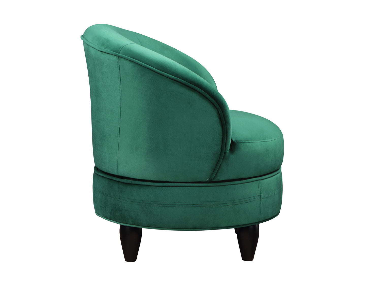 Sophia Swivel Accent Chair, Green Velvet