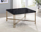 Daxton Faux-Marble Top Cocktail Table