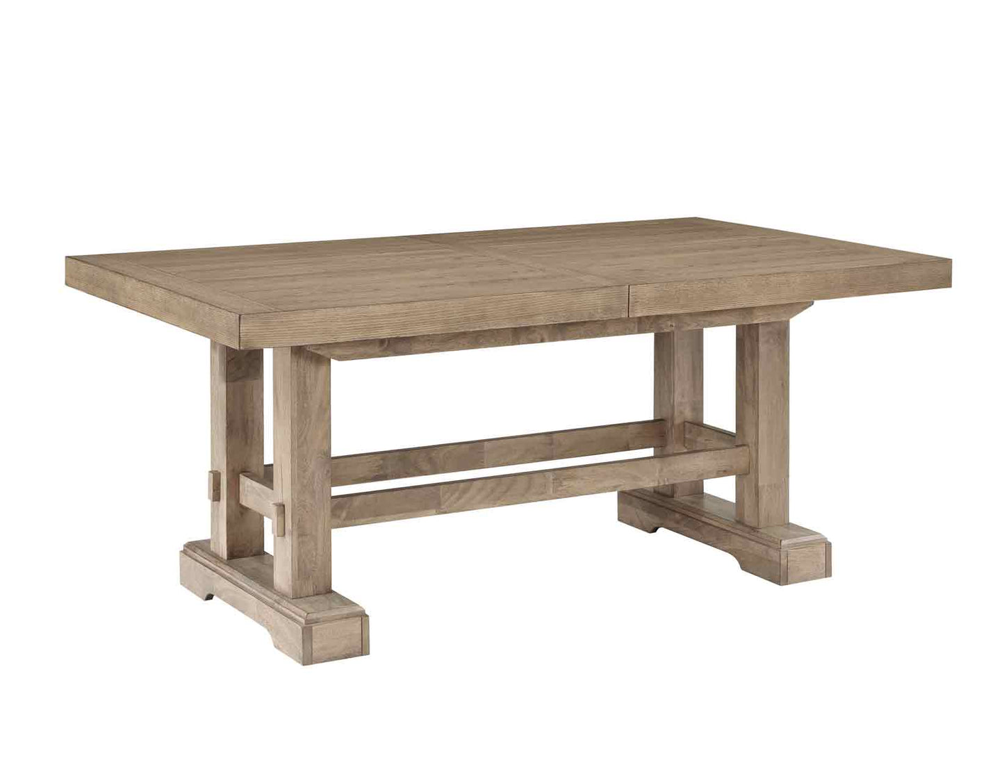 Napa 108-inch Dining Table with 2/18-inch Leaves, Sand