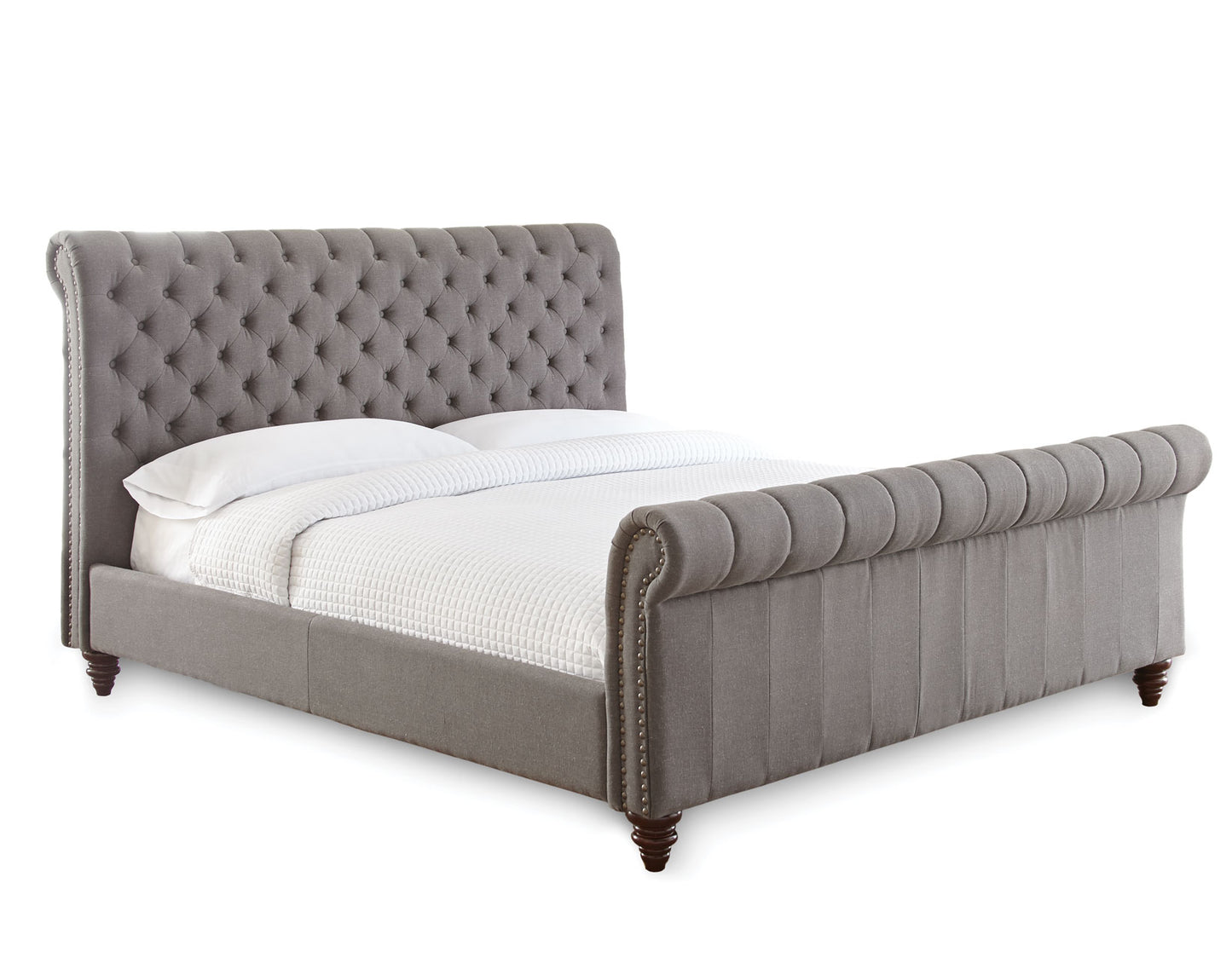 Swanson King Bed, Gray
