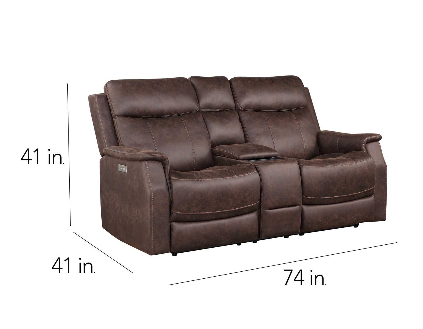 Valencia 3-Piece Dual-Power Walnut Reclining Set
(Sofa, Loveseat & Chair)