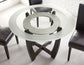 Verano 5-Piece 45-inch Round Dining Set
(Table & 4 Side Chairs)