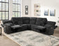 Seattle 3-Piece Dual-Power Reclining Sectional w/Dual Wireless-Charging Consoles