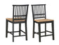 Magnolia 5-Piece 80-96-inch Black Counter Table Dining Set