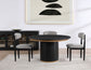 Magnolia 52-inch Round Table, Black