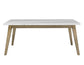 Vida 72″ White Marble Top Dining Table
