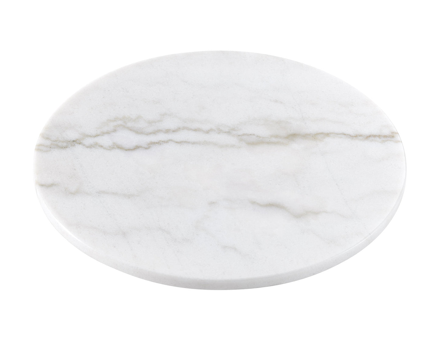 Arken 18-inch White Marble Lazy Susan
