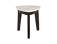 Francis White Marble TopTriangle End Table