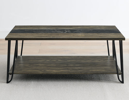 Harper Cocktail Table with SIntered Stone Inlay